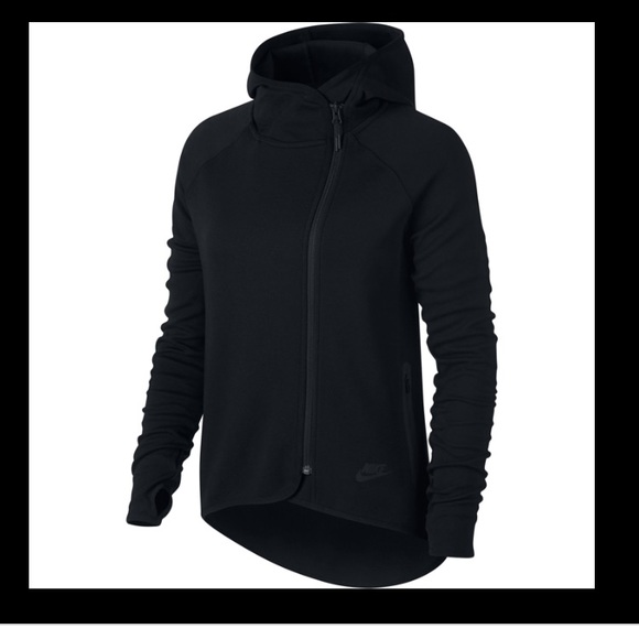 Nike Jackets & Blazers - Nike Tech Fleece Cape Jacket Black L
